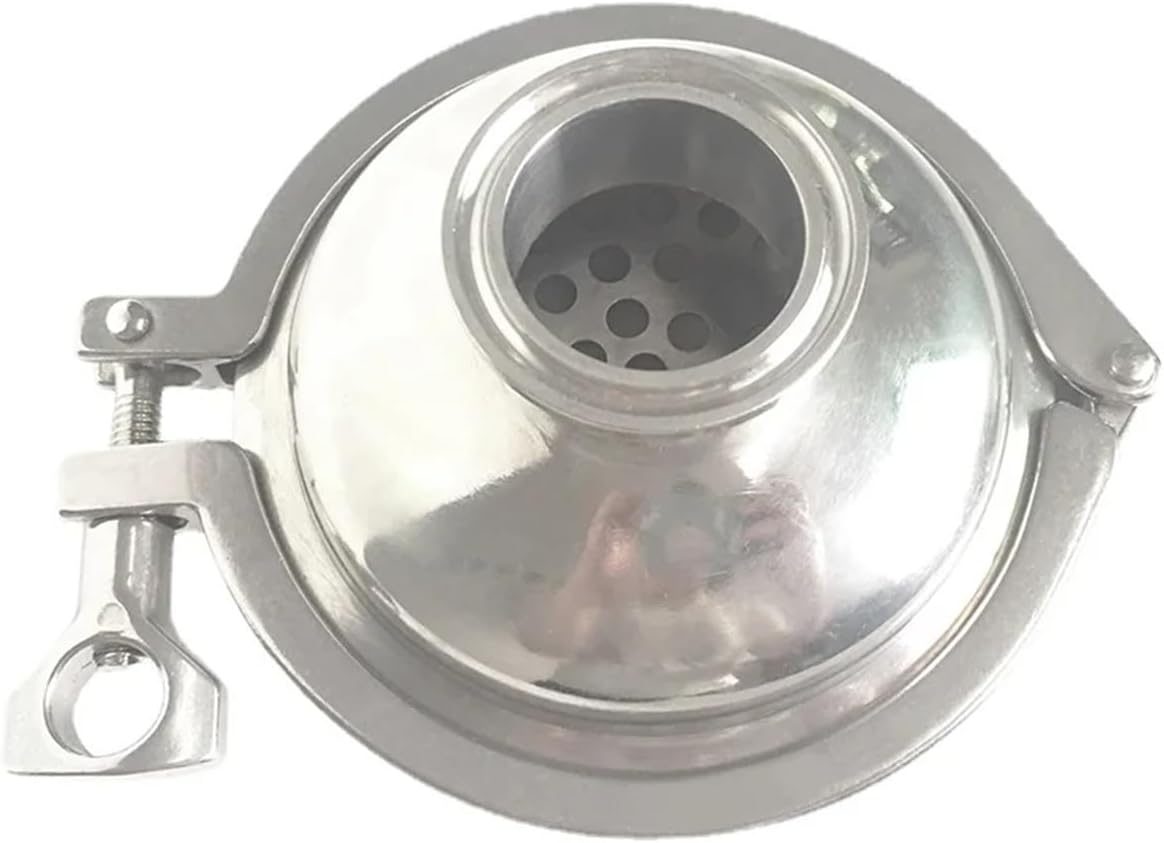 Pipe OD 1.5" 2" 3" Tri Clamp 304 Stainle Steel Sanitary In-line Spherical Filter Valve Homebrew Discharge(38mmK50.5mm 102mm OD,40 MESH_1 PC)