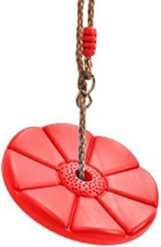 Miniatura 9 de Columpio de disco, cuerda de disco resistente para accesorios de patio de recreo (rojo)