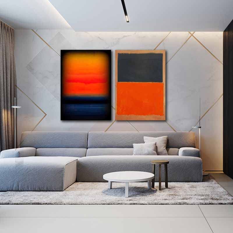 RUMCHE / Abstract paint オールインワン Amazon.com: Mark Rothko Colorful Abstract Minimal Art Canvas Oil