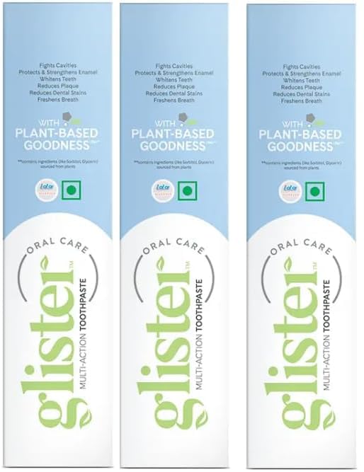Glister Tooth-Past New Packing Pack Of 3 (200Gm) Countrylink