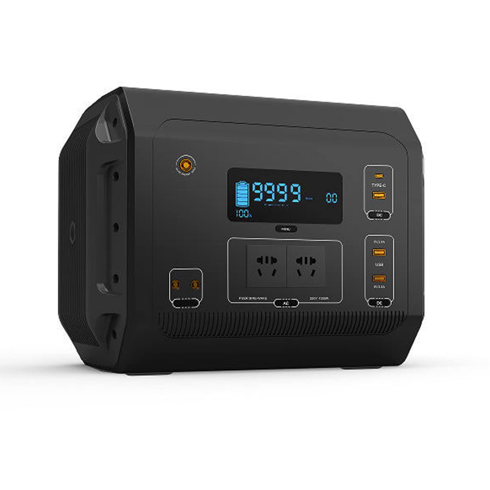 1200W Energy Storage Power Station Emergency Camping Fishing Camping Portable Home Mobile Power Supply,C