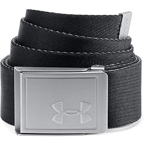 Under Armour Men's Webbing 2.0 Belt - Black/Rhino Gray Cover