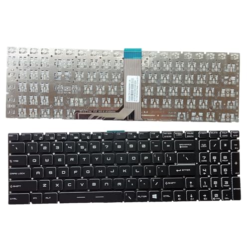 Clavier PC portable MS-16J2 MS-16J3 de rechange QWERTY US blanc sans rétroéclairage