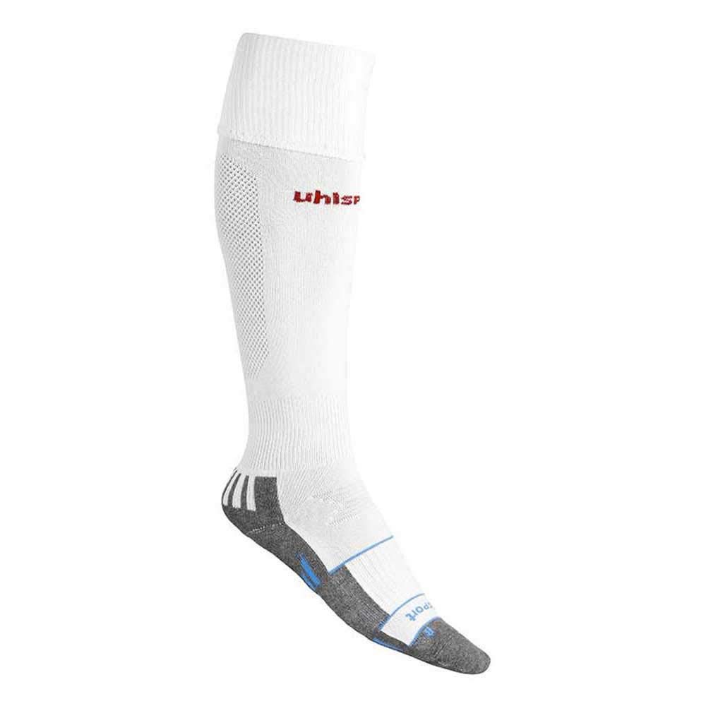 Uhlsport Unisex Team Pro Player Stocking Socks - White/Red, Size 37-40