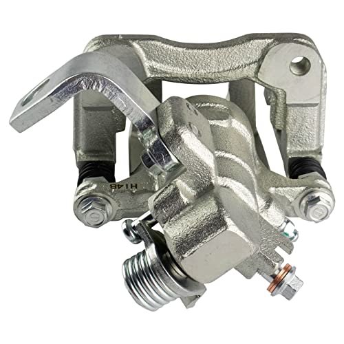 Image of TRQ Front and Rear Brake Caliper Set Zinc Coated Brackets Hardware Compatible with 2019-2022 Acura ILX