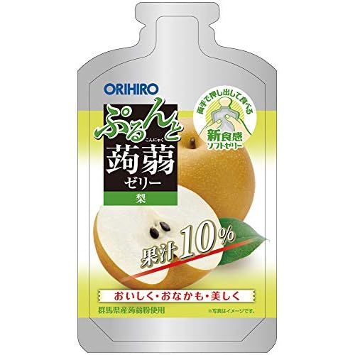 オリヒロ ぷるんと蒟蒻ゼリーパウチショット 梨