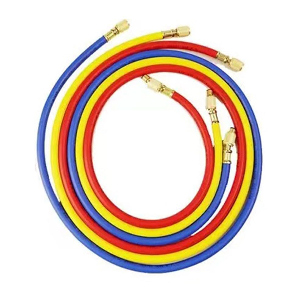 Pour jauge de collecteur AC R410A avec tuyaux à code couleur pour détection professionnelle des fuites et contrôles de pression