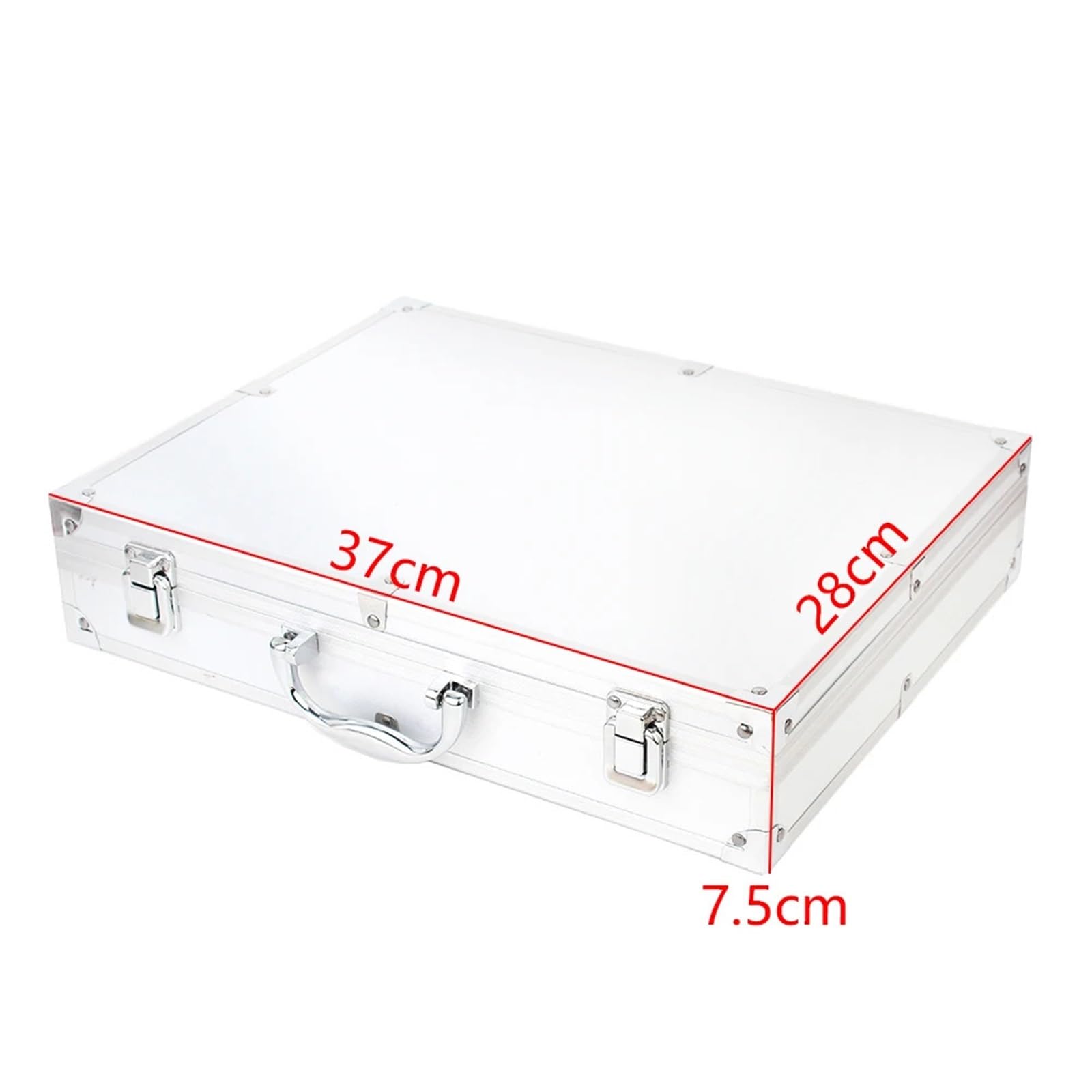 Werkzeugkasten, Aluminium-Instrumentenkoffer, Aufbewahrungsbox, tragbare Geräte, Organizer-Boxen, großer Hartschalenkoffer aus Aluminium(Black)