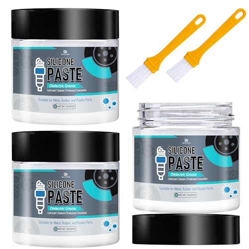 Grasa de silicona, 170g 100% lubricante de silicona, utilizado para conectores eléctricos, velas de encendido, terminales de batería, frenos
