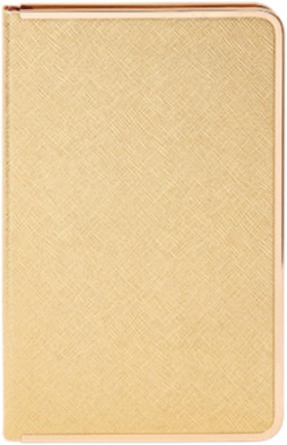 PEKJI Exquisite Exquisite Leather Cover Notebook Wirebound Notebook 13x21.3cm Ideal for Notetaking and Writing 256Pages/128Sheets Portable