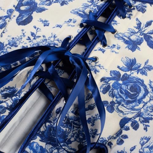 Corset Renaissance Scarlet Darkness : le haut floral ajustable pour sculpter le buste