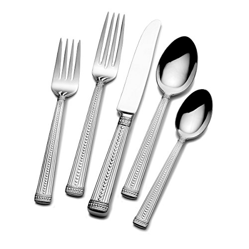 Mikasa Scarlet 5-Piece Stainless Steel Flatware Set, Service for 1