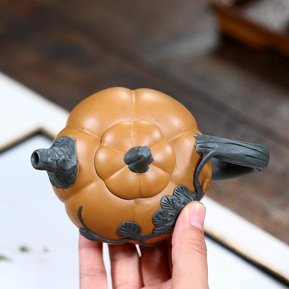 Amazon｜鋳鉄茶Potszisha手作りティーポット宜興泥花かぼちゃ