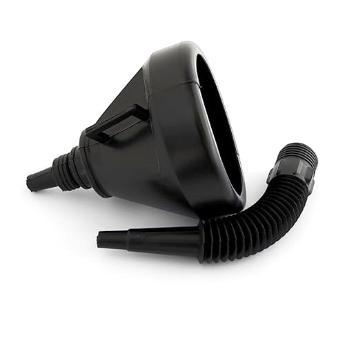 Miniatura 4 de Kit de gasolina flexible del colador de la pantalla de malla de la extensión del canalón del embudo de aceite del coche de 3 coches