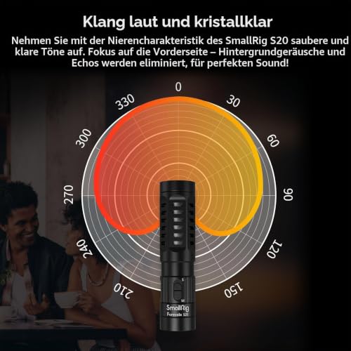 SMALLRIG Videomikrofon, Dual Input Videomic, Stoßdämpfung Shock Mount 3468 – Ansicht 3