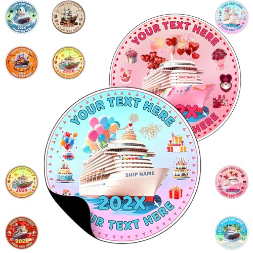 Imán Decorativo Personalizado para Puerta de Crucero Redondo miniatura 1