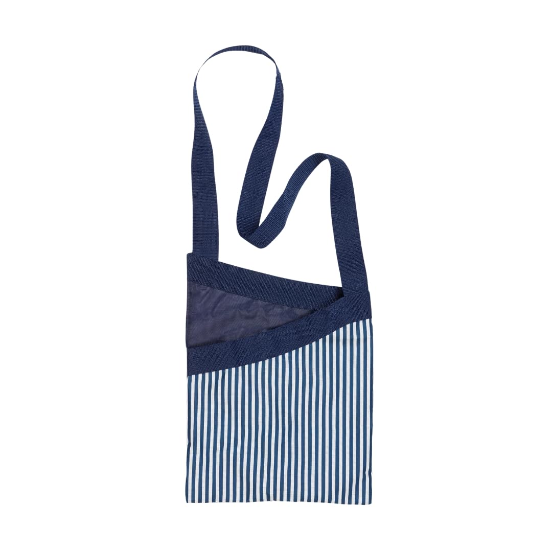 Elliott Peg Bag in Navy Blue and White Stripe Pattern with Shoulder Strap for ease of use, Will hold between 72 and 108 pegs, Strong durable water resistant Material