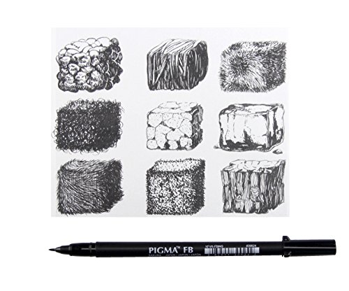 Preisvergleich Produktbild Sakura Pigma Pinselstift, fein, Schwarz