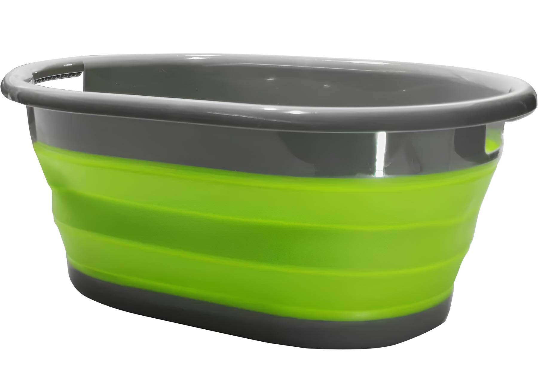 Bassin pliable à lessive multifonction avec poignées 17 litres bassin de stockage pliable bac seau à linge plastique silicone bassin panier à légumes pour camping, maison pique-nique