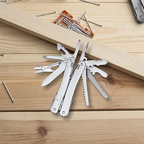 Image of Victorinox Swiss Tool Spirit MX with Nylon Pouch, Silver, Swiss Made (3.0224.MN)