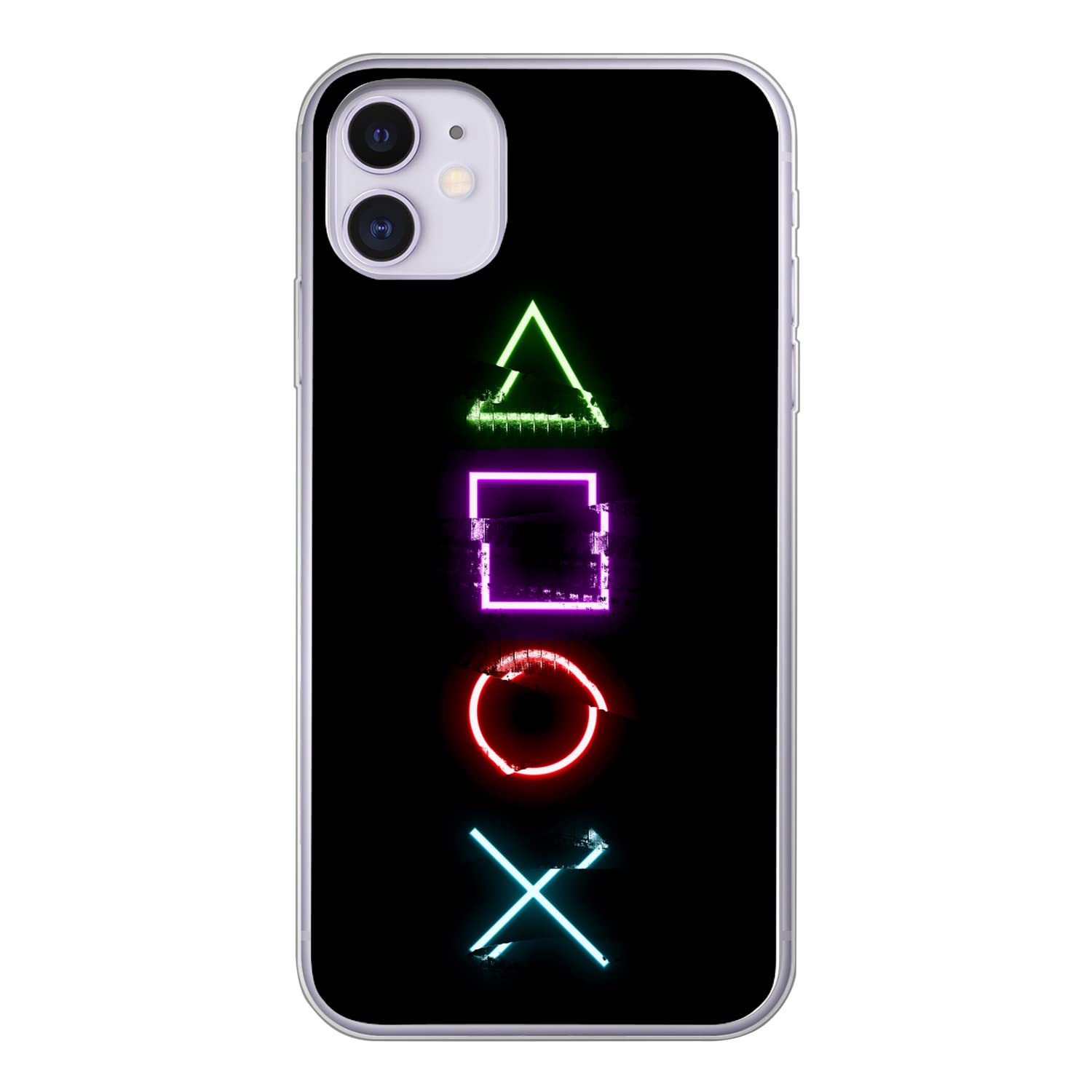 Funda para iPhone 11 - Juego - Mando - Neón - Funda de Silicona/Funda Blanda para teléfono móvil