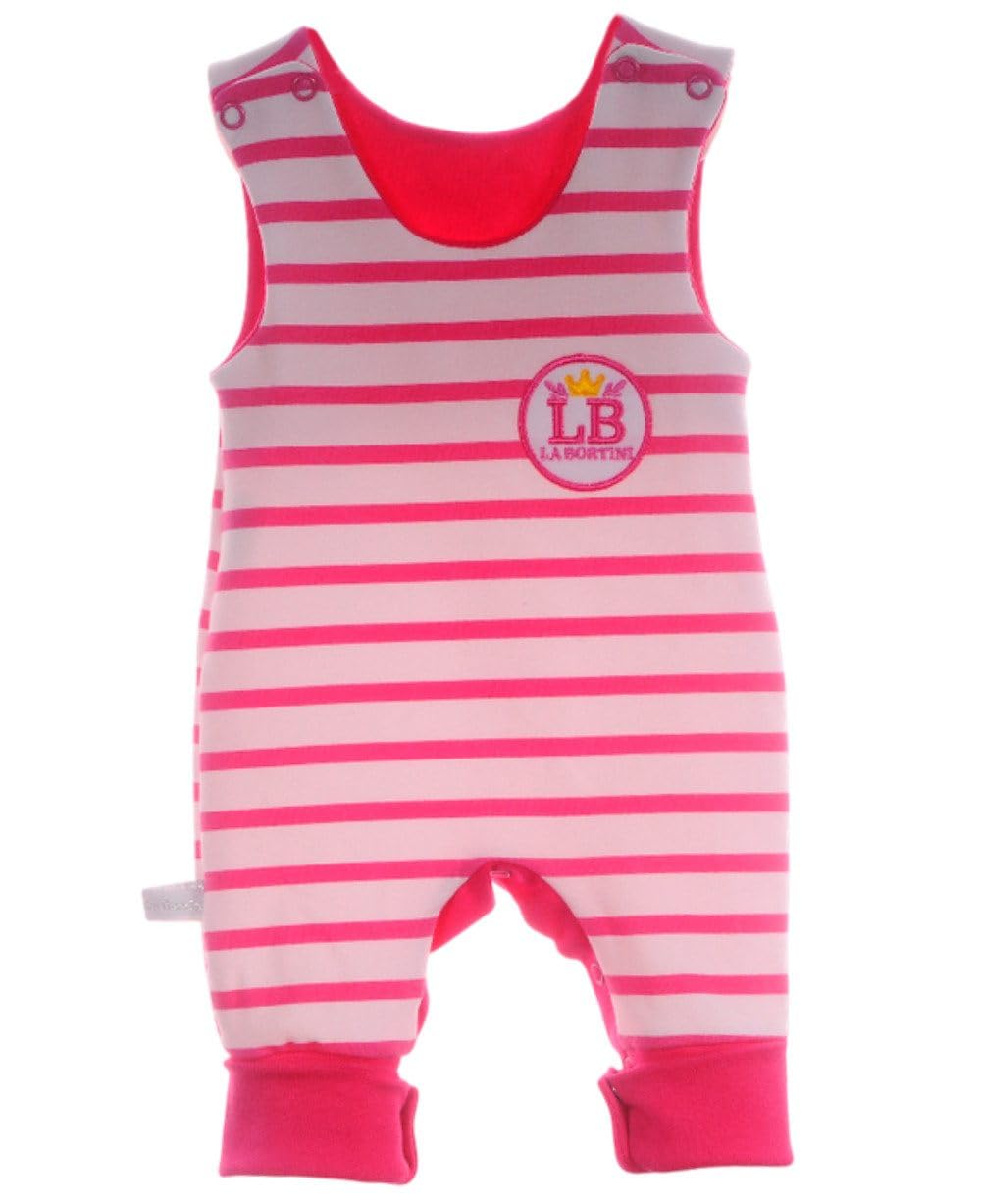 Baby Bekleidung Set Weiß Pink Unisex Langarmshirt Latzhose Zweiteilig Erstlingsausstattung Neugeborenen Outfit für Mädchen Größen 44 50 56 62 68 74 80