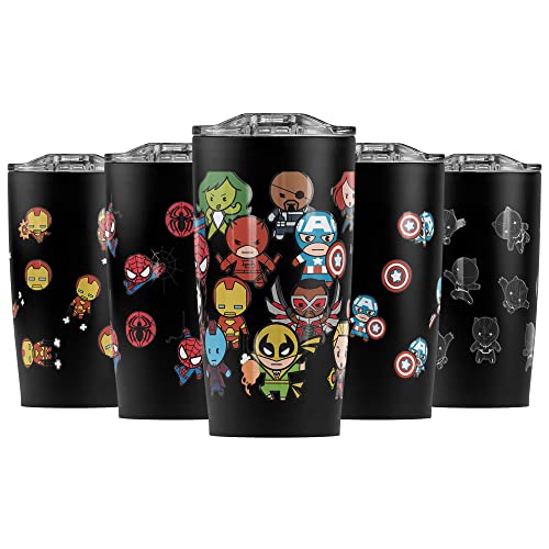 Marvel Heroes Kawaii Stainless Steel Tumbler 20 oz Coffee Travel Mug/Cup, Vacuum Insulated & Double Wall with Leakproof Sliding Lid | Great for Hot Drinks and Cold Beverages Marvel Heroes Kawaii Stainless Steel Tumbler 20 oz Coffee Travel Mug/Cup, Vacuum Insulated & Double Wall with Leakproof Sliding Lid | Great for Hot Drinks and Cold Beverages