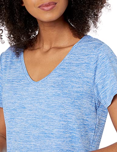 Image of Amazon Essentials Women's Active Quick Dry Tech Stretch Short-Sleeve V-Neck T-Shirt (Available in Plus Size), Pack of 2