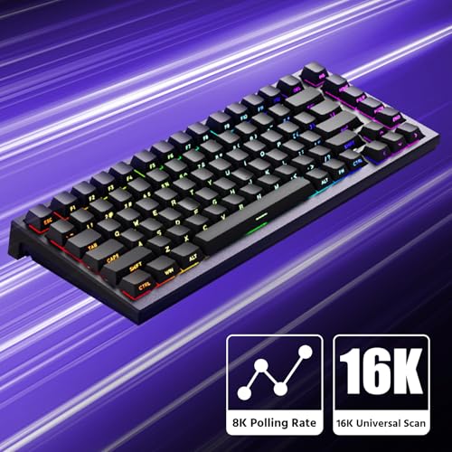 Akko TAC75 HE 75%英語配列 AstroAim 磁気スイッチ ゲーミングキーボード ブラック の商品画像 2