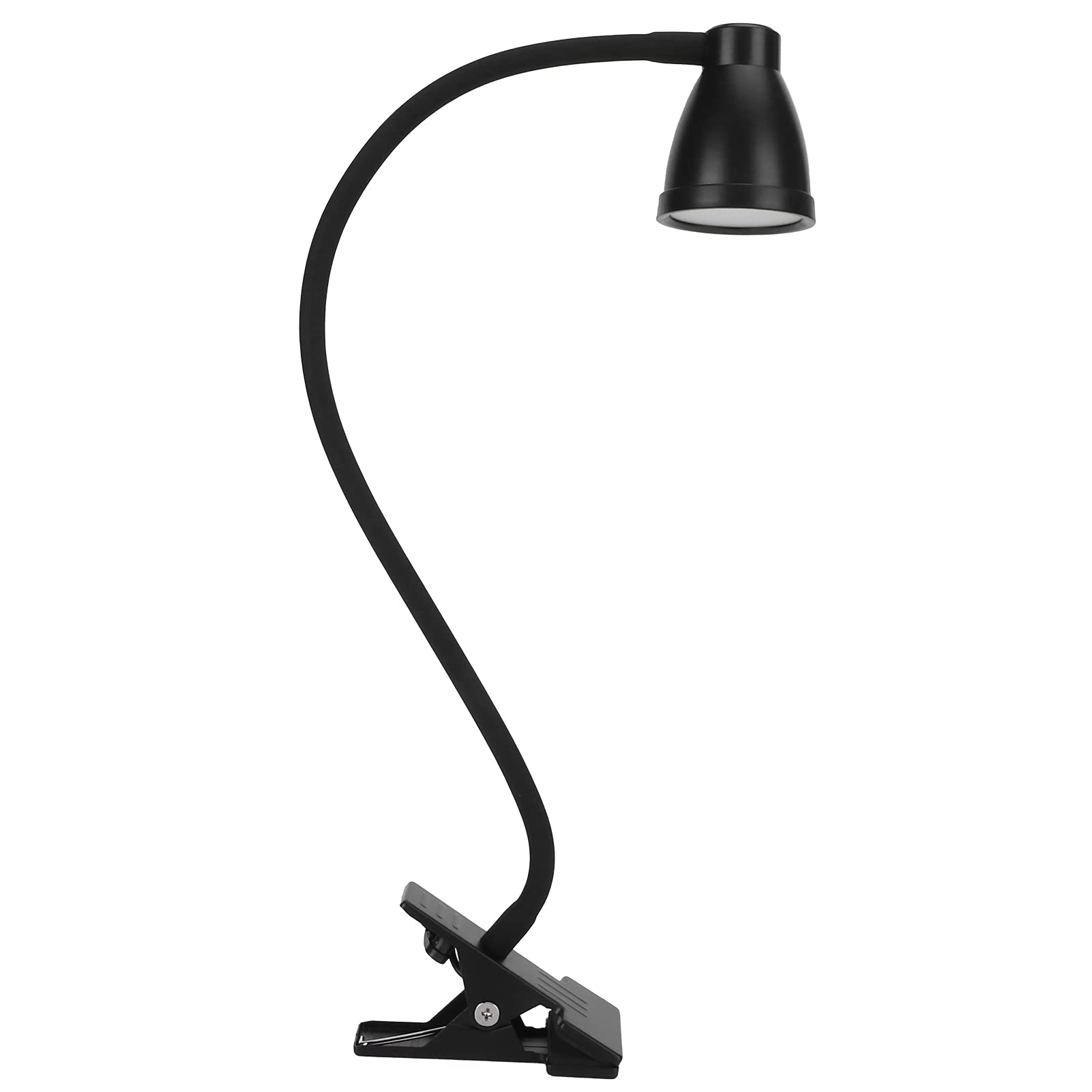 Clip On Rechargeable Reading Light USB Rechargeable Book Reading Light USB Dimming Easy for Eyes, for Bookworms & Kids (Type A Black)