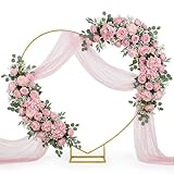 Arche de Mariage en Forme de cœur de 2 m, Kit d'arche de Ballons en métal de Grande Taille, Support d'arche en métal doré pour Fleurs de Mariage, Demande en Mariage, fête d'anniversaire