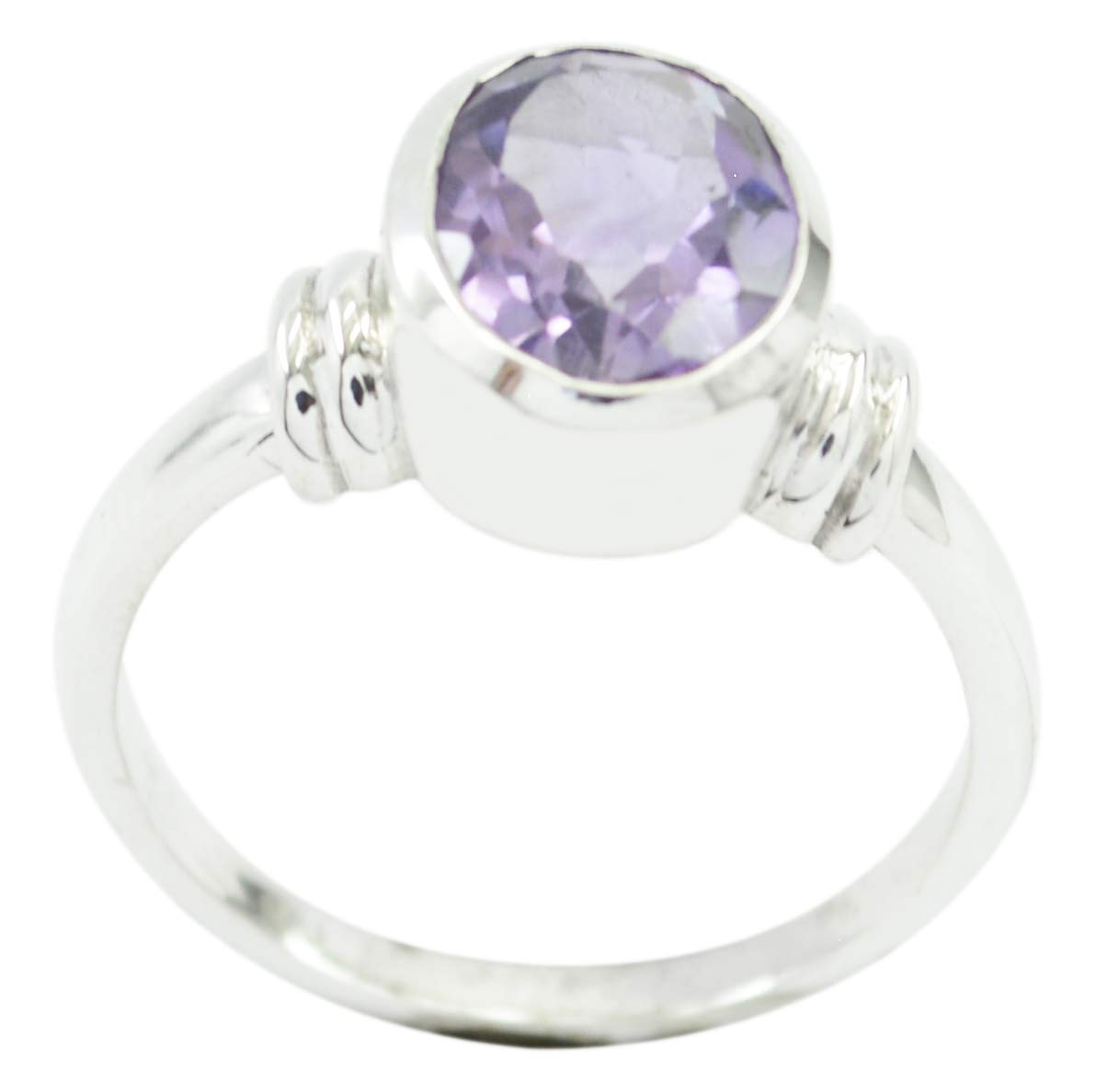 Bague violette argent 925 véritable hypoallergénique et agréable - 3