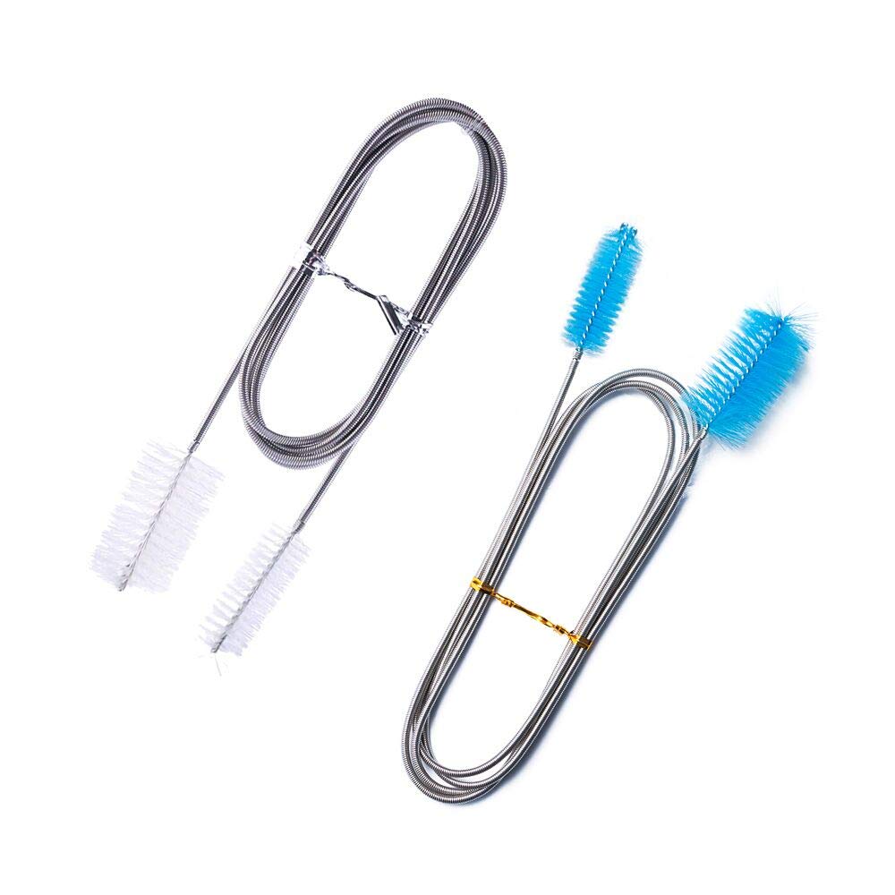 Aquarium Tube Cleaning Brushes 2 Pack Fish Tank Pipe Cleaning Brushes Flexible Double Ended 61" Long for Home Kitchen Water Pipe Hose