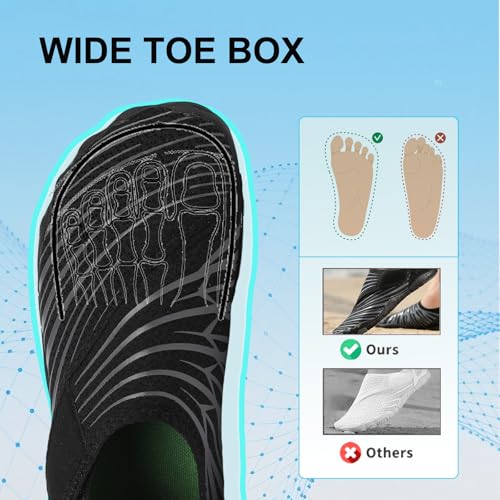 Image of Voyabarefoot Shoes for Women Men 2026 Upgrade Wide Toe Box Barefoot Hiking Sandals,Non-Slip Adjustable Water Shoes for Beach Walking Travel, Comfortable Slip On Walking Shoes