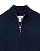 Amazon Essentials Men's Long-Sleeve Soft Touch Quarter-Zip Sweater, Navy, Large