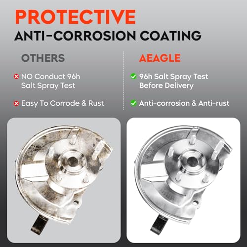 Front Left Steering Knuckle & Wheel Bearing Hub Assembly for Jeep Compass 2007-2017, Patriot 2007-2017, Dodge Caliber 2007-2012, 4WD AWD FWD, 698-411 698411 510090 FW93, Driver Side by Aeagle - Image 4