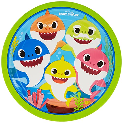 Amscan Piatto Baby Shark 23 cm