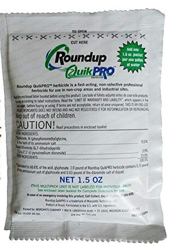 Roundup Quick Pro 73.3% Makes 1 Gallon 1.5 oz. Packet Dry Round Up Quickpro