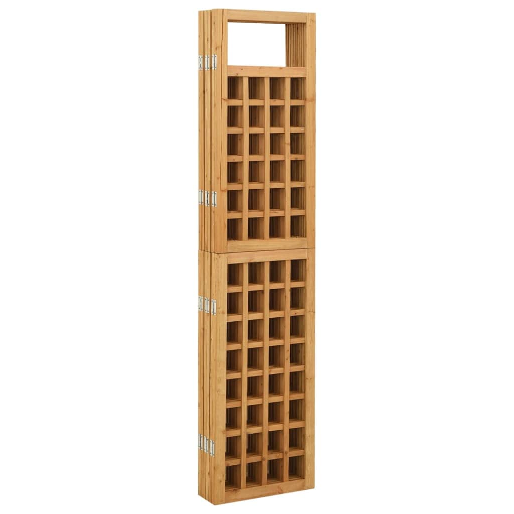 vidaXL Biombo/Enrejado de 6 Paneles Separador Ambientes Privacidad Pantalla Plegable Partición Vestidor Decoración 242,5x180 cm Madera de Abeto
