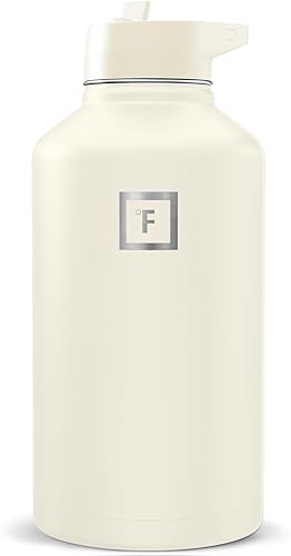 Miniatura 46 de IRON °FLASK Frasco de hidratación para acampar y senderismo con boquilla, botella de agua deportiva de acero inoxidable aislada de boca ancha, Aurora