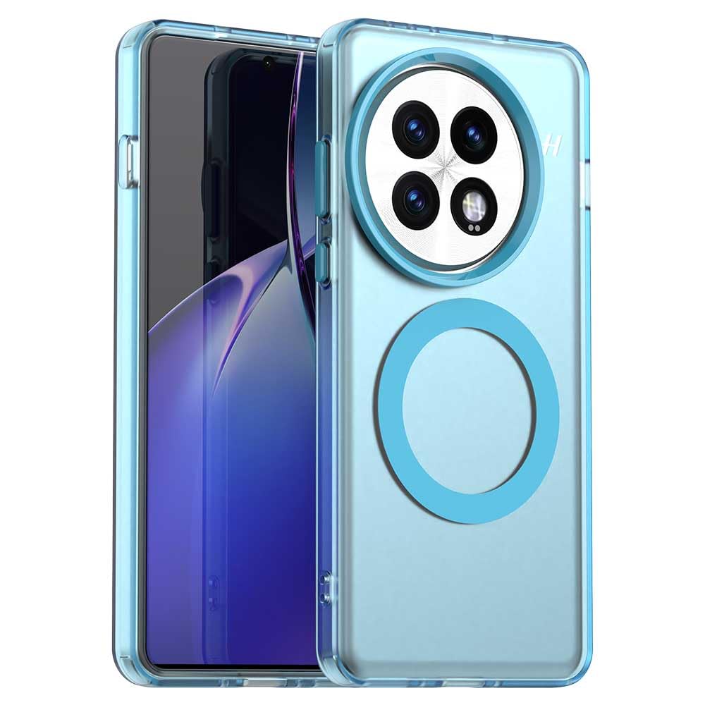 Compatible with OnePlus 13 Case Cover,Supports Wireless Charging,Shockproof Magnetic Phone Case，Compatible with OnePlus 13 Case Blue