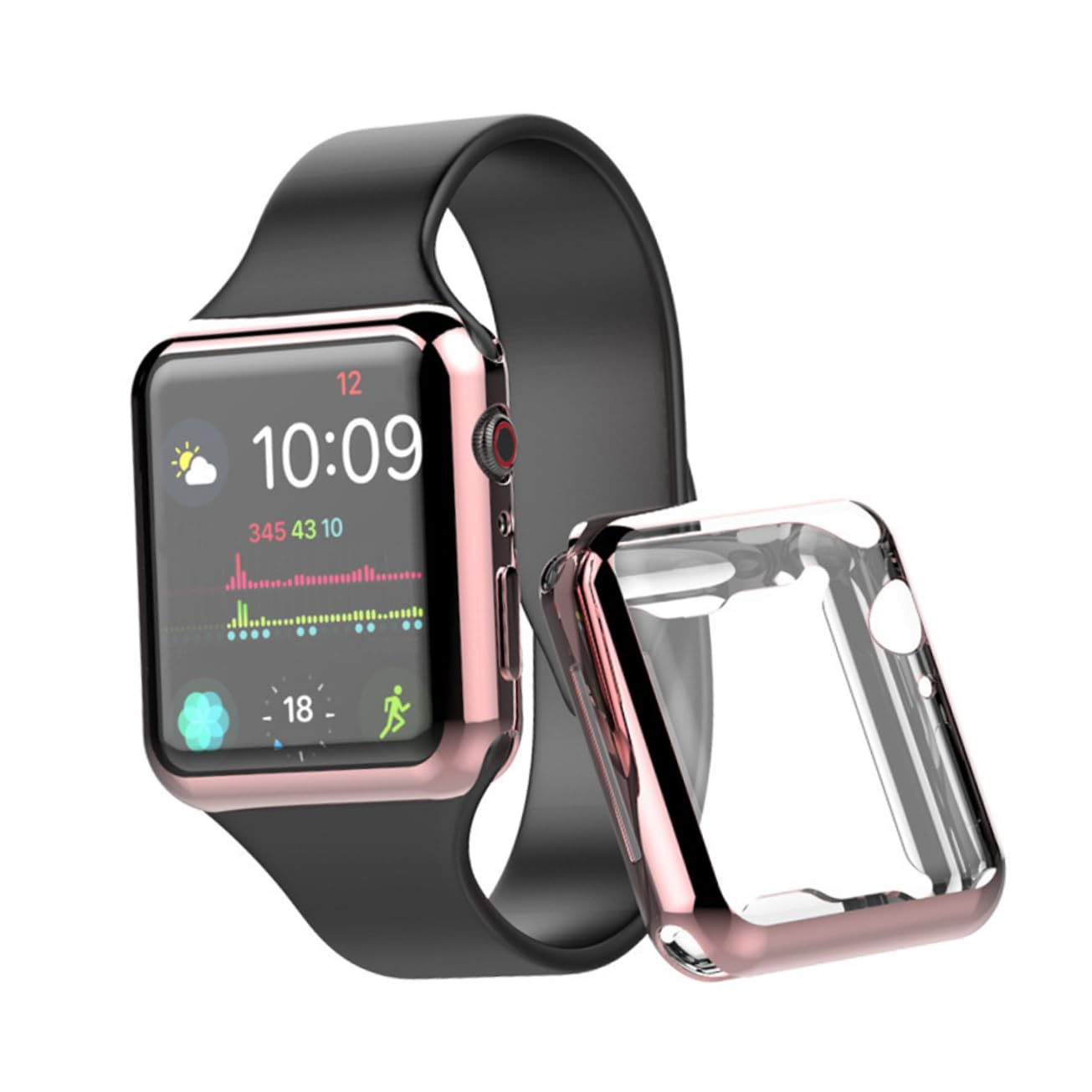 BUTIFULSIC Protector Watch Series 4 Smartwatch Fashion Watch Cover Full Cover Watch 4 Protector Watch Shell Watch 4 Protector 40mm TPU Watch 4 Protector Case Intelligent