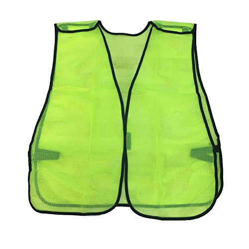 General Purpose Safety Vest Mesh, High-Visibility Breakaway (Large, Lime)