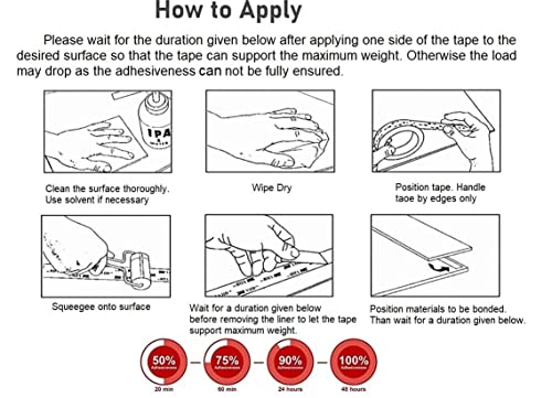 CANOPUS 3M Nastro Biadesivo Extra Forte, 3M VHB