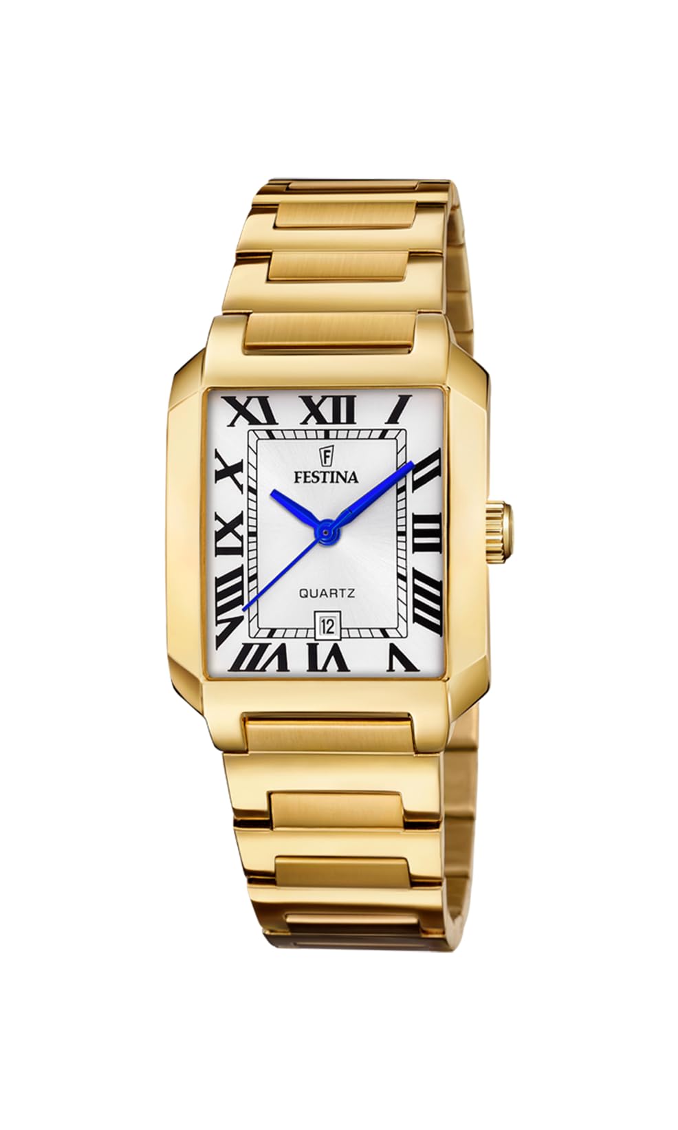 Festina Montre Femme Analogique Acier Inoxydable 316L Doré - Quartz - Verre minéral Haute résistance - Étanche 5 ATM - Date F20680/​1 - on The Square