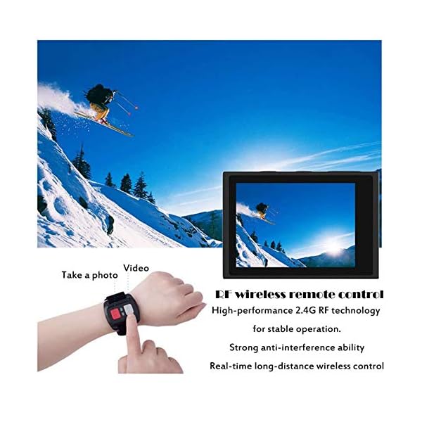 N / A 4K wasserdichte Sportkamera Outdoor Anti-Shake WiFi Smart Fernbedienung Extremsportkamera – Bild 4