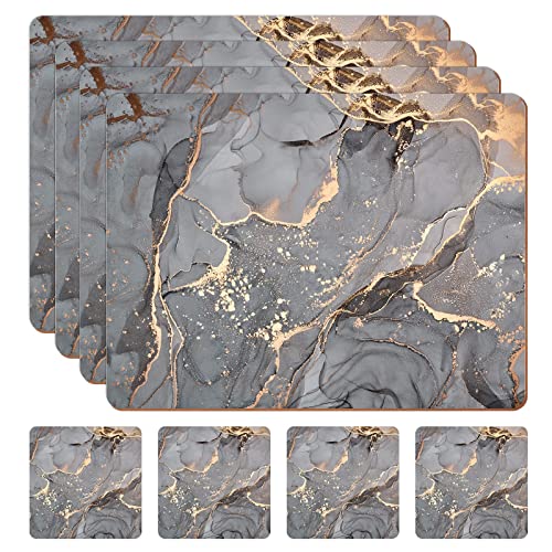 HAOCOO Placemats and Coasters Set of 4