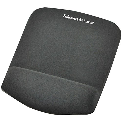 Fellowes Descanso de pulso PlushTouch com mouse pad, tecnologia FoamFusion, grafite (9252201)