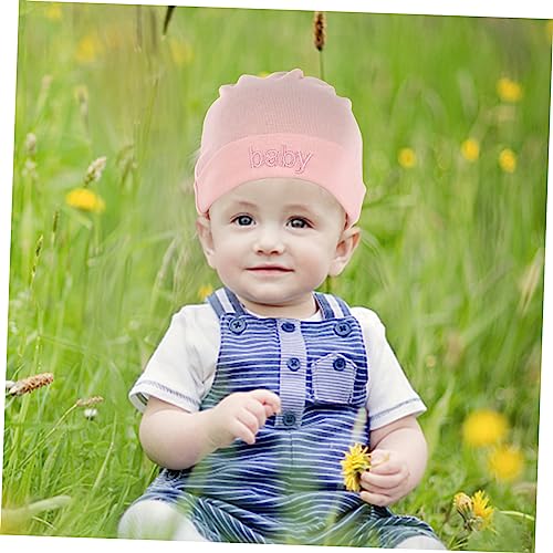 BESPORTBLE 1set Newborn Scratch Mittens and Hat Kit for Soft Material Lightweight Hand Covers and Cap for Showers and Newborn Celebrations3