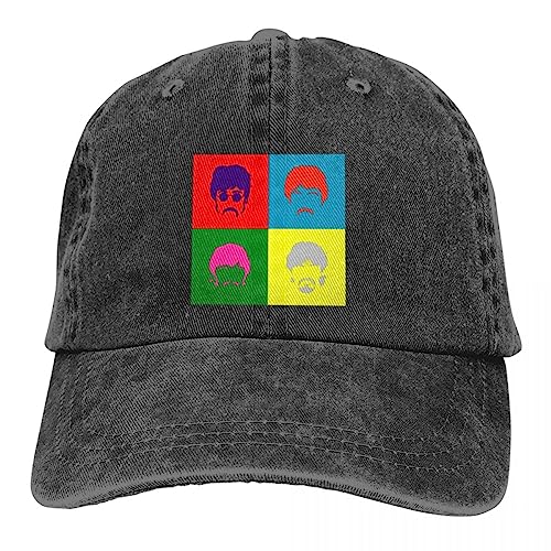 TONFON Classique Casquette de Baseball Washed Men’s Baseball Cap Fab Four Space Trucker Snapback Caps Dad Hat The Beatle Band Golf Hats Noël Anniversaire Parti Cadeau - Les Beatles, Paul McCartney, John Lennon, RIngo Starr, George Harrison TONFON Classique Casquette de Baseball Washed Men's Baseball Cap Fab Four Space Trucker Snapback Caps Dad Hat The Beatle Band Golf Hats Noël Anniversaire Parti Cadeau